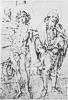 Die Heiligen Sebastian und Rochus, um 1496, Zeichnung
