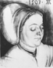 1503 Agnes Dürer? (Kohlezeichnung 363K)