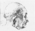 Kopf eines Papstes (Silberstift 311K)