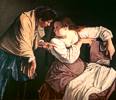 Orazio Gentileschi (1563 - 1639) Martha tadelt ihre Schwester Maria, um 1620